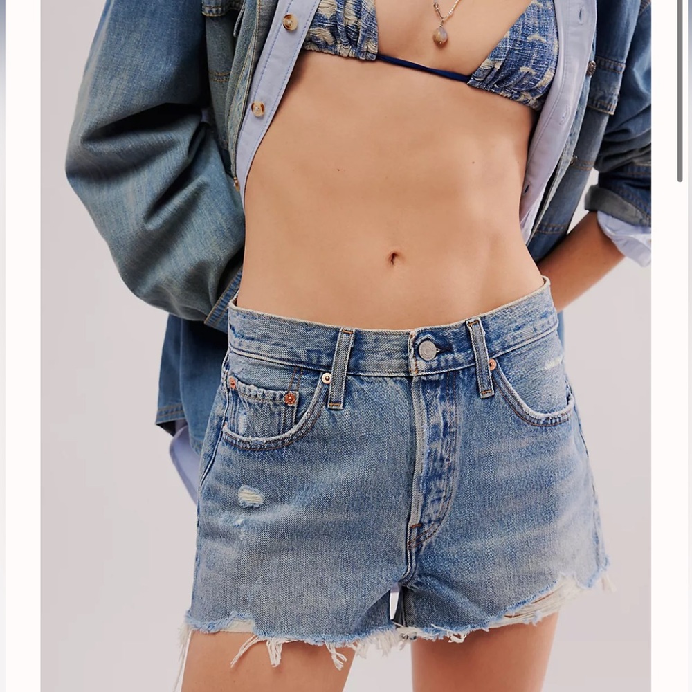 Levis - Vintage 501 Denim Shorts - 27